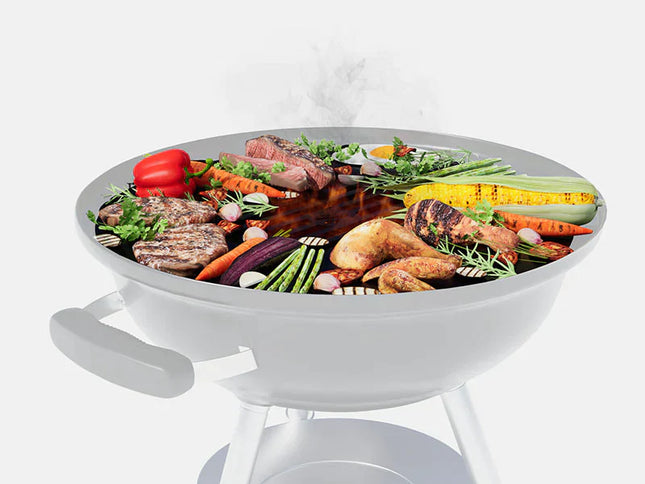 Arteflame 18″ Two-Piece Flat-Top Kit — Fits Weber® Kettle Charcoal Grills (Griddle Ring + Center Grill Grate)