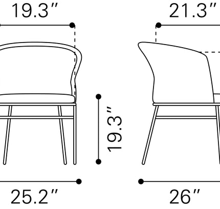 Freycinet Dining Chair (Set of 2) Natural