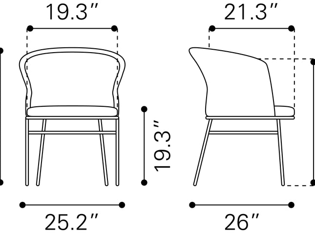 Freycinet Dining Chair (Set of 2) Natural