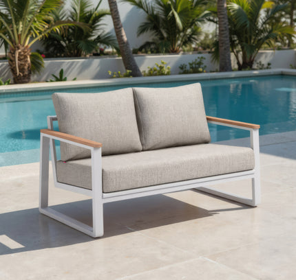 Welt Sofa Taupe & White