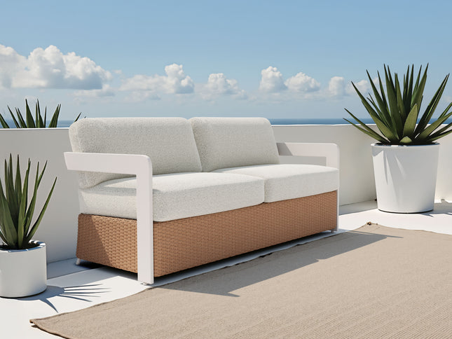 Gelo Sofa White & Brown