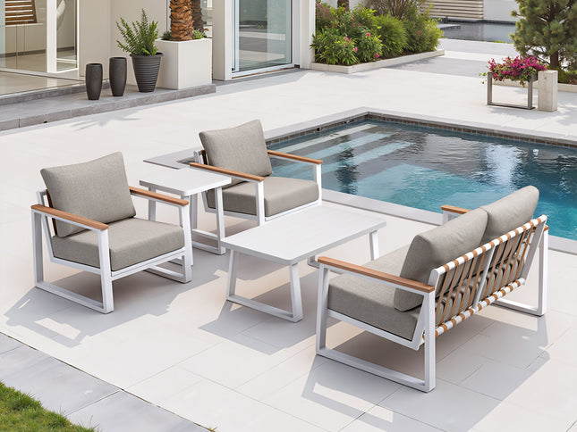 Welt Sofa Taupe & White