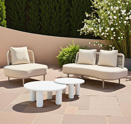 Ola Coffee Table Set (2-Piece) White