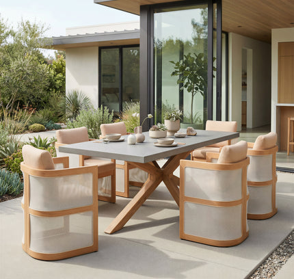 Suan Rectangular Dining Table Gray