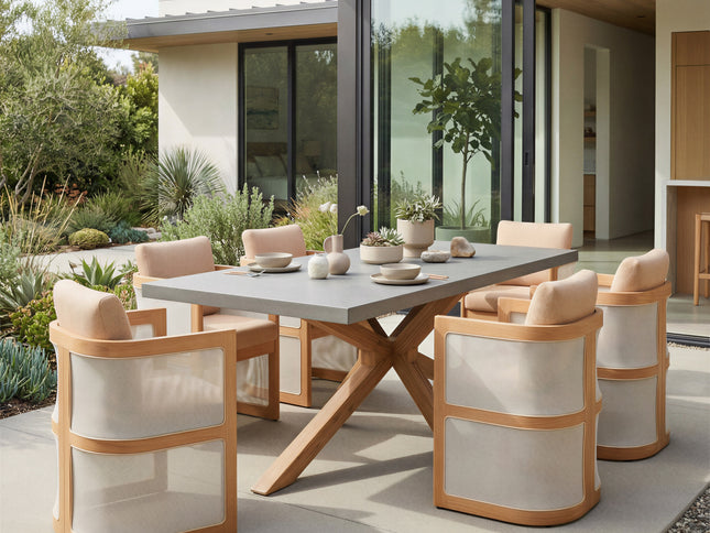 Suan Rectangular Dining Table Gray